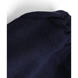 Babyhug Knit Full Length Fleece and Woollen Bottomwear - Navy Blue