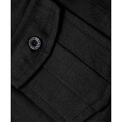 Babyhug Rayon Woven Full Length Solid Pathani Kurta Pyjama Set - Black