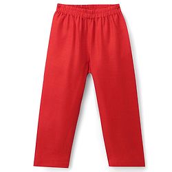 Babyhug Woven Diamond 100% Cotton SOLID Kurta Pyjama Set With Floral & Sequin Embroidered Jacket - Red