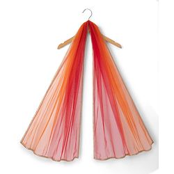 Babyhug Woven Sleeveless Kotta Foil Floral Printed Lehenga Choli & Dupatta Set - Orange