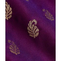 Babyhug Brocade Woven Full Sleeves Kurta Pajama Set with Kolka Embroidery - Purple