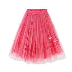 Babyhug Net Woven Half Sleeve Chanderi Floral Embroidered Lehenga Choli and Dupatta Set - Pink & Green