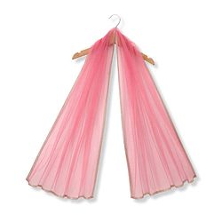 Babyhug Net Woven Half Sleeve Chanderi Floral Embroidered Lehenga Choli and Dupatta Set - Pink & Green