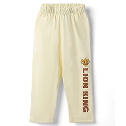 Babyhug Disney Single Jersey Knit Full Sleeves Lion King Printed T-Shirt & Pajama Night Suit - Yellow