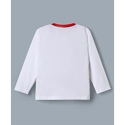 Babyhug Disney Single Jersey Knit Full Sleeves T-Shirt & Pyjama Night Suit with Winnie the Pooh & Friends Graphic - White