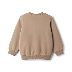 Babyhug Disney Terry Knit Full Sleeves Sweatshirt & Joggers Set With Mickey Mouse Graphic - Tan