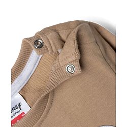 Babyhug Disney Single Jersey Knit Full Sleeves T-shirt and Joggers With Winnie the Pooh Graphic - Brown