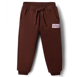 Babyhug Disney Single Jersey Knit Full Sleeves T-shirt and Joggers With Winnie the Pooh Graphic - Brown