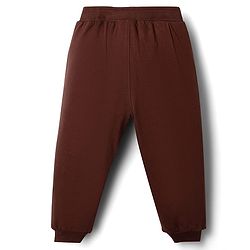 Babyhug Disney Single Jersey Knit Full Sleeves T-shirt and Joggers With Winnie the Pooh Graphic - Brown