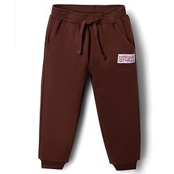 Babyhug Disney Single Jersey Knit Full Sleeves T-shirt and Joggers With Winnie the Pooh Graphic - Brown