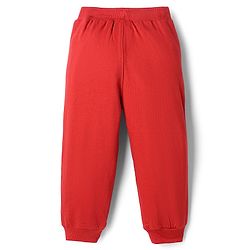 Babyhug Disney Terry Knit Full Sleeves Sweatshirt & Trackpants with Winnie The Pooh Graphic - Lavender & Red