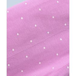Babyhug Cotton Lycra Knit Full Length Polka Dots & Floral Printed Leggings Pack of 3 - Purple White & Light Green