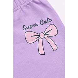 Babyhug Cotton Elastane Lycra Knit Full Length Leggings With Polka Dot & Animal Print Pack of 3 - White, Purple & Pink
