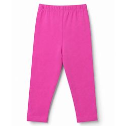 Babyhug Cotton Lycra Knit Full Length Hearts & Bow Printed Leggings Pack Of 3 - Navy Blue & Dark Pink