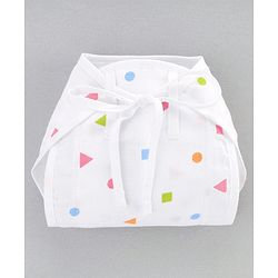 Babyhug 100% Cotton Sterilized Newborn Starter Gift set Pack of 9 - White