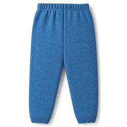 Babyhug Knit Full Sleeves Striped Sweater Set - Blue