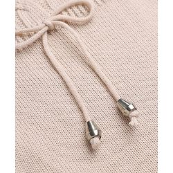 Babyhug Cable Knit Solid Full Sleeves Woolen Dress - Beige
