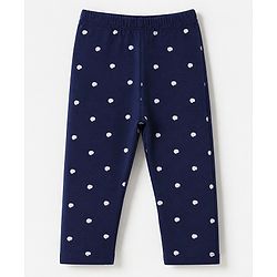 Babyhug Cotton Elastane Knit Full Length Leggings With Heart & Animal Print Pack of 3 - Pink & Black