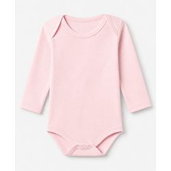 Babyhug 100% Cotton Interlock Knit Solid Onesies with Full Sleeves Pack of 5 - Pink, Lavender, Lemon, Baby Pink & Rose Gold