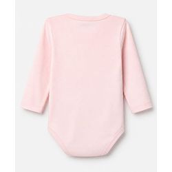 Babyhug 100% Cotton Interlock Knit Solid Onesies with Full Sleeves Pack of 5 - Pink, Lavender, Lemon, Baby Pink & Rose Gold