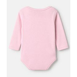 Babyhug 100% Cotton Interlock Knit Solid Onesies with Full Sleeves Pack of 5 - Pink, Lavender, Lemon, Baby Pink & Rose Gold