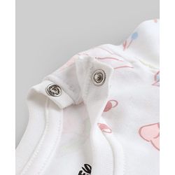 Babyhug Disney Single Jersey Knit Full Sleeves T-Shirt & Pyjama Night Suit with Minnie Mouse & Marie Print Pack of 2 - Pink  & White