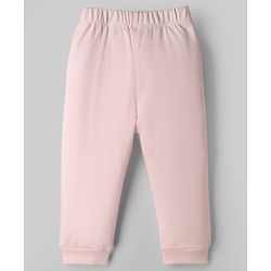 Babyhug Disney Single Jersey Knit Full Sleeves T-Shirt & Pyjama Night Suit with Minnie Mouse & Marie Print Pack of 2 - Pink  & White