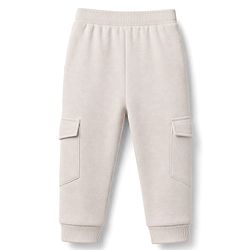 Babyhug 100% Cotton Knit Full Sleeves T-Shirt With Cat Embroidery & Joggers - Orange & Beige