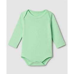Babyhug 100% Cotton Interlock Knit Solid Onesies with Full Sleeves Pack of 5 - Rust Orange, Cream, Light Green, Brown & Light Brown