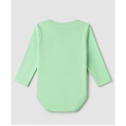 Babyhug 100% Cotton Interlock Knit Solid Onesies with Full Sleeves Pack of 5 - Rust Orange, Cream, Light Green, Brown & Light Brown