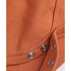 Babyhug 100% Cotton Interlock Knit Solid Onesies with Full Sleeves Pack of 5 - Rust Orange, Cream, Light Green, Brown & Light Brown