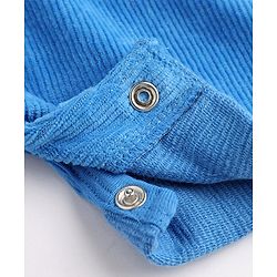 Babyhug 100% Cotton Single Jersey Knit Half Sleeves Dungaree With Inner Animal Printed Tee - White