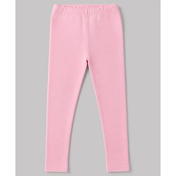 Babyhug Cotton Elastane Knit Solid Lycra Leggings With Floral Print Pack of 3 - Pink Brown White