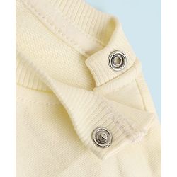 Babyhug Heavy Gauge 100% Cotton Terry Knit Full Sleeves Sweatshirts With Hearts and Cute Text Print Pack of 2 - Red & Beige