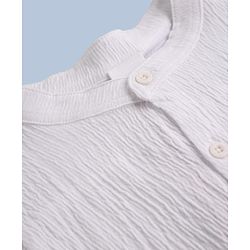 Babyhug 100% Cotton Woven Half Sleeves Shirt and Shorts Set with Suspender - White