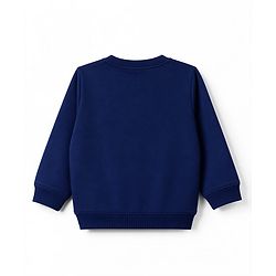 Babyhug 100% Cotton Terry Knit Full Sleeves Sweatshirts with Text Print Pack of 2 - Navy & Red
