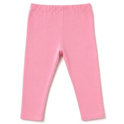 Babyhug Cotton Elastane Lycra Knit Solid Leggings Pack of 5 - Pink, Yellow & Orange