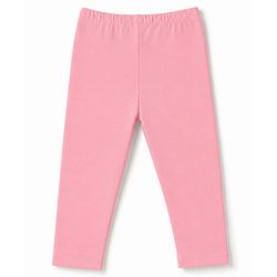 Babyhug Cotton Elastane Lycra Knit Solid Leggings Pack of 5 - Pink, Yellow & Orange