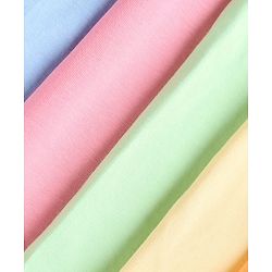 Babyhug Cotton Elastane Lycra Knit Solid Leggings Pack of 5 - Pink, Yellow & Orange