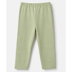 Babyhug Cotton Lycra Knit Full Length Solid Leggings Pack Of 5 - Navy Blue Pink Olive Green & Brown