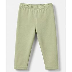Babyhug Cotton Lycra Knit Full Length Solid Leggings Pack Of 5 - Navy Blue Pink Olive Green & Brown