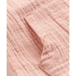 Babyhug 100% Cotton Woven Half Sleeves T-Shirt and Shorts with Bear Applique in Pink