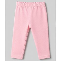 Babyhug Cotton Elastane Knit Slim Fit Full Length Leggings With Floral Print Pack of 5 - Pink White Yellow Green