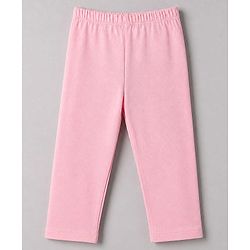 Babyhug Cotton Elastane Knit Slim Fit Full Length Leggings With Floral Print Pack of 5 - Pink White Yellow Green