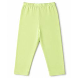 Babyhug Cotton Lycra Knit Full Length Polka Dots Solid & Striped Leggings Pack Of 5 - Dark Pink Navy Blue & Lime Green