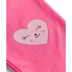 Babyhug Cotton Lycra Knit Full Length Polka Dots Solid & Striped Leggings Pack Of 5 - Dark Pink Navy Blue & Lime Green