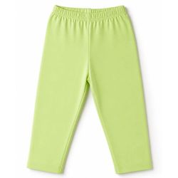 Babyhug Cotton Lycra Knit Full Length Polka Dots Solid & Striped Leggings Pack Of 5 - Dark Pink Navy Blue & Lime Green