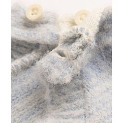 Babyhug Cotton Knit Full Sleeves Pullover With Snowman Applique - Sky Blue
