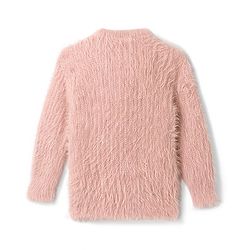 Babyhug  Knit Full Sleeves Front Open Sweater with Heart Design -Pink