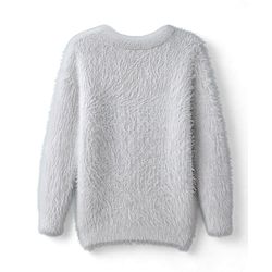 Babyhug Knit Full Sleeves Front Open Sweater with Heart Design - White
